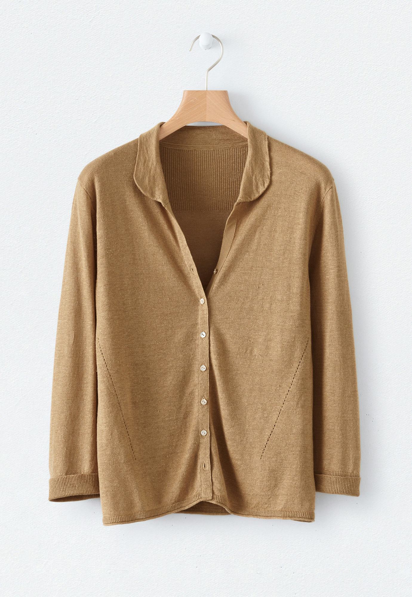 Poetry Collared linen cardigan - Main Image