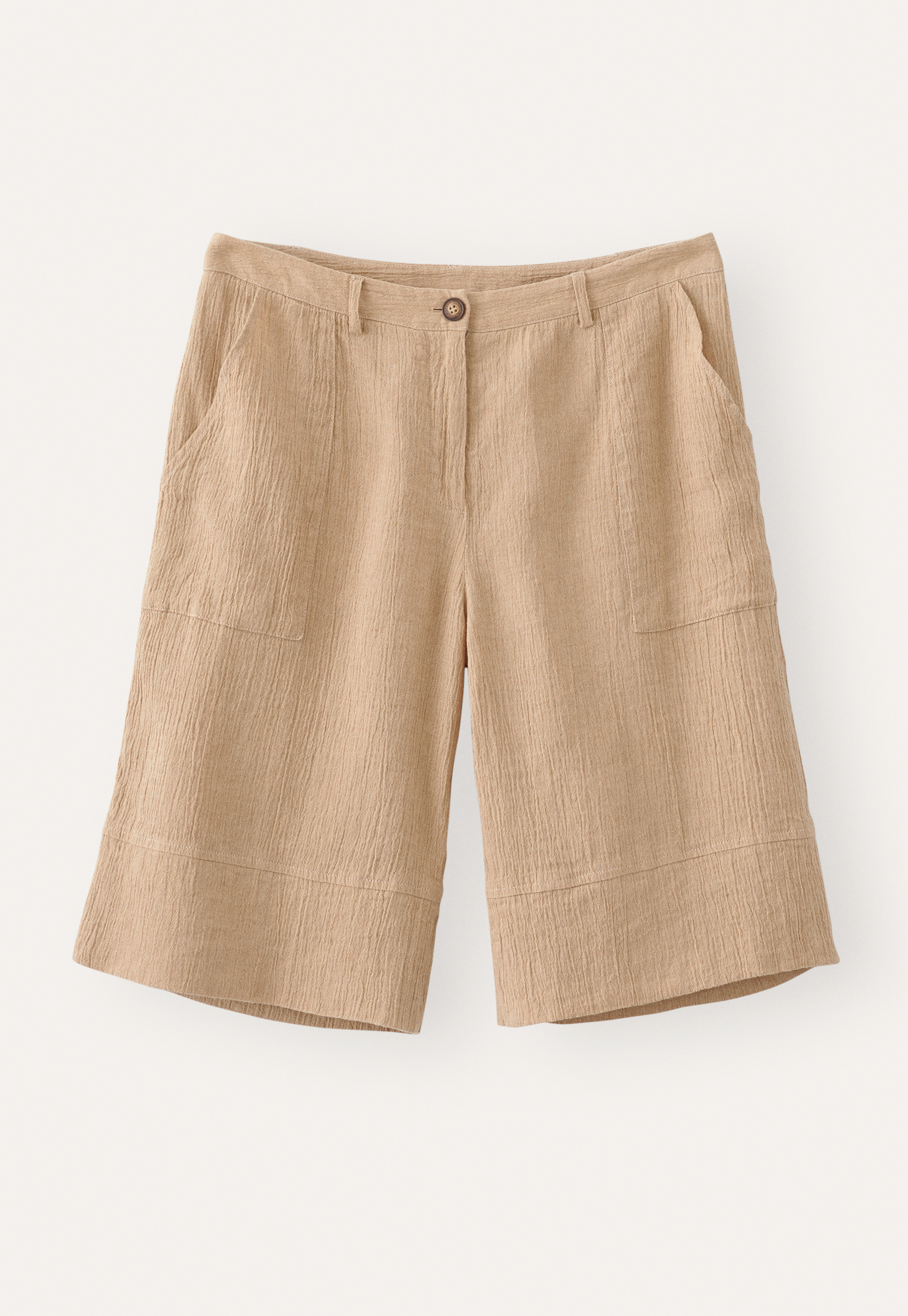 Poetry - Textured linen cotton shorts